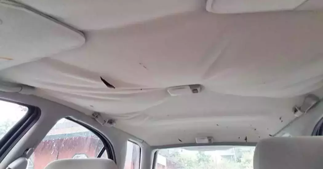 HOW TO FIX CAR ROOF LINING WITHOUT REMOVING