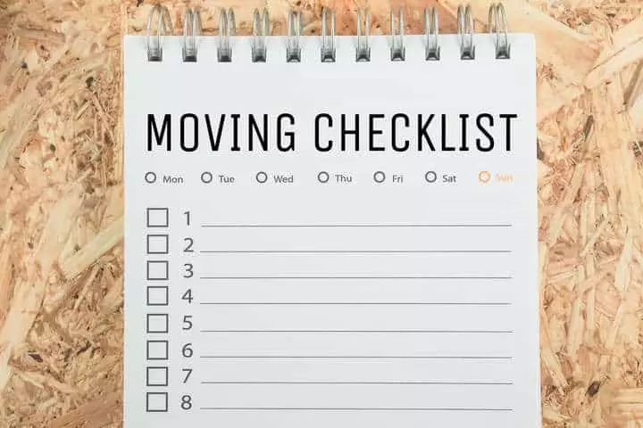 Checklist For Moving Out Of State