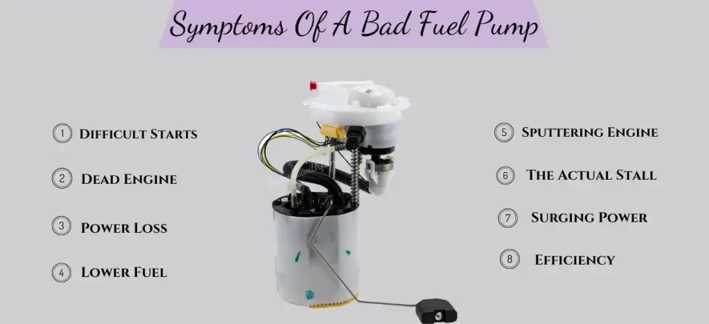 symptoms of a bad fuel pump
