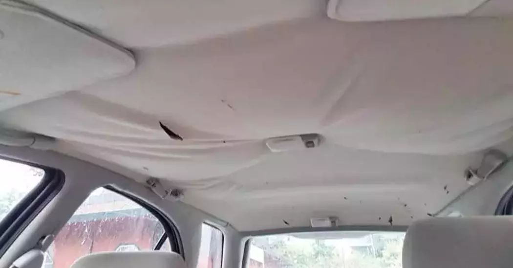 HOW TO FIX CAR ROOF LINING WITHOUT REMOVING?